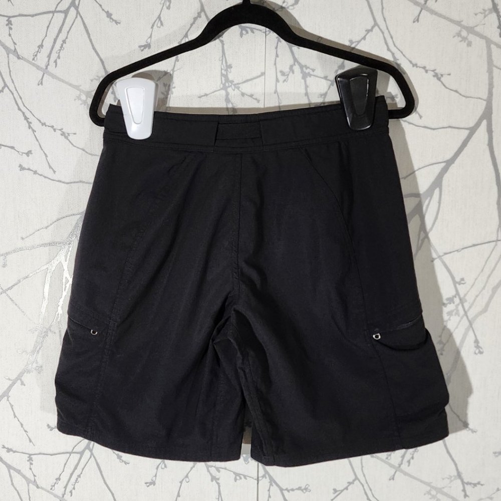 MEC Black Mid Rise Cargo Style Hiking Shorts - Picture 2 of 3